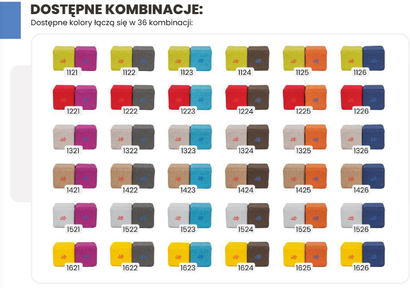 FOTO 8 DOSTĘPNE KOMBINACJE