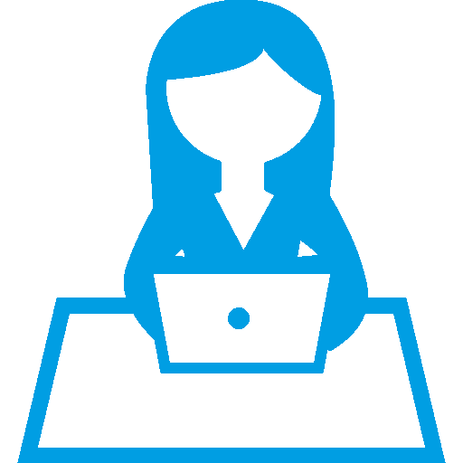 girl working on computer